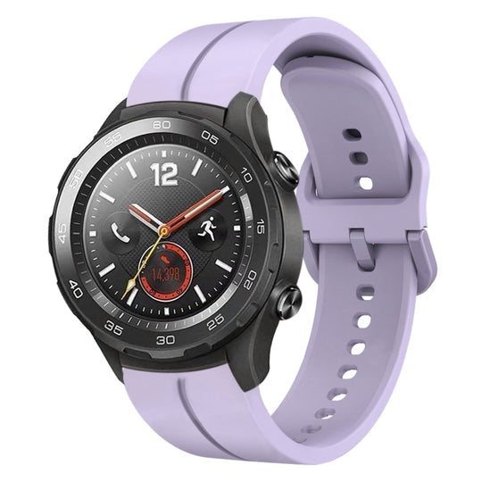For Huawei Watch 2 20mm Loop Silicone Watch Band(Purple)