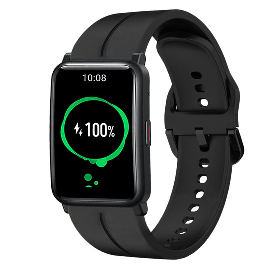For Honor Watch ES 20mm Loop Silicone Watch Band(Black)