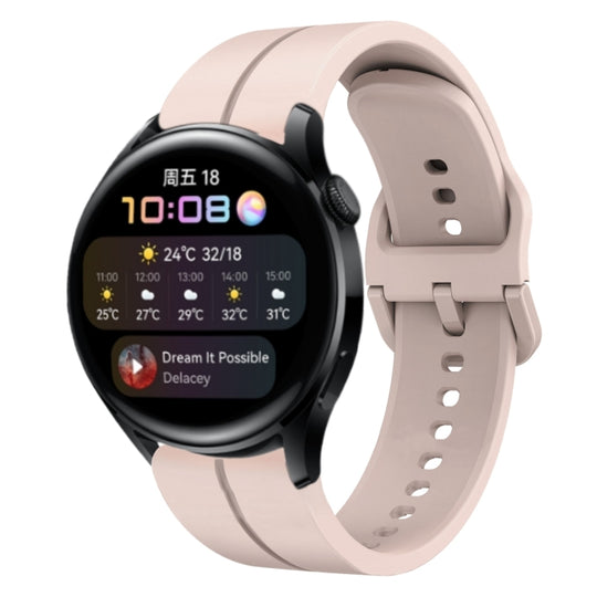 For Huawei Watch 3 22mm Loop Silicone Watch Band(Pink)