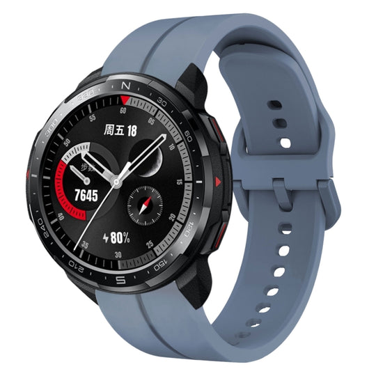 For Honor Watch GS Pro 22mm Loop Silicone Watch Band(Blue)