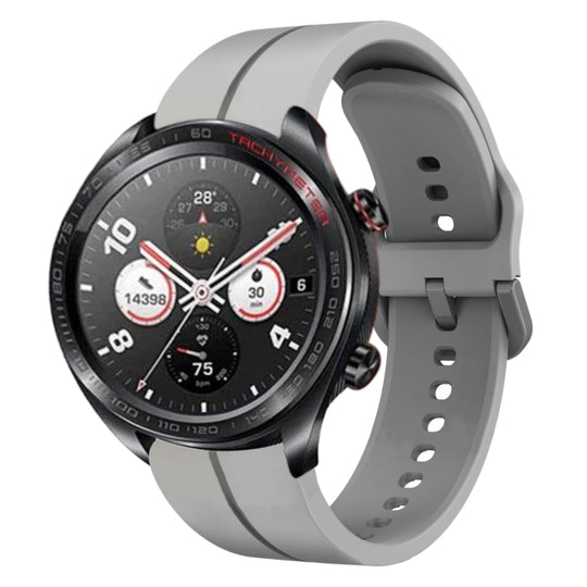 For Honor Watch Dream 22mm Loop Silicone Watch Band(Grey)