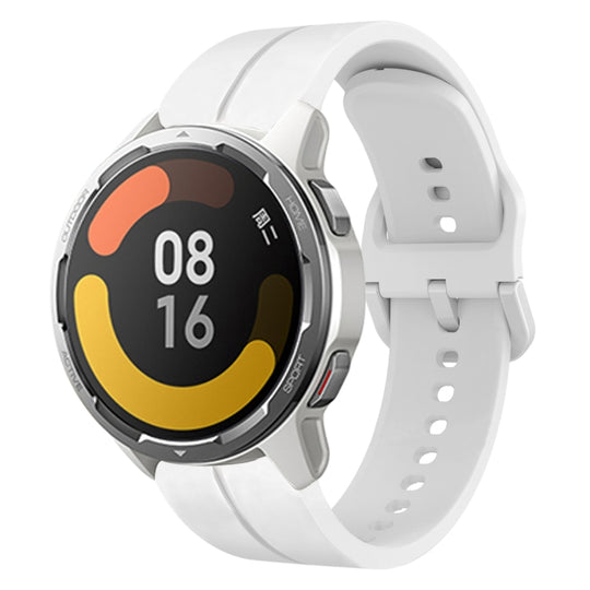 For Xiaomi MI Watch Color 2 22mm Loop Silicone Watch Band(White)