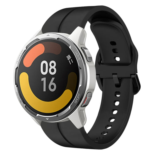 For Xiaomi MI Watch Color 2 22mm Loop Silicone Watch Band(Black)