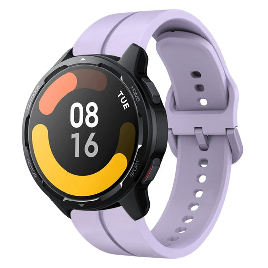 For Xiaomi MI Watch S1 Active 22mm Loop Silicone Watch Band(Purple)