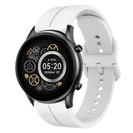 For Xiaomi Haylou RT2 LS10 22mm Loop Silicone Watch Band(White)