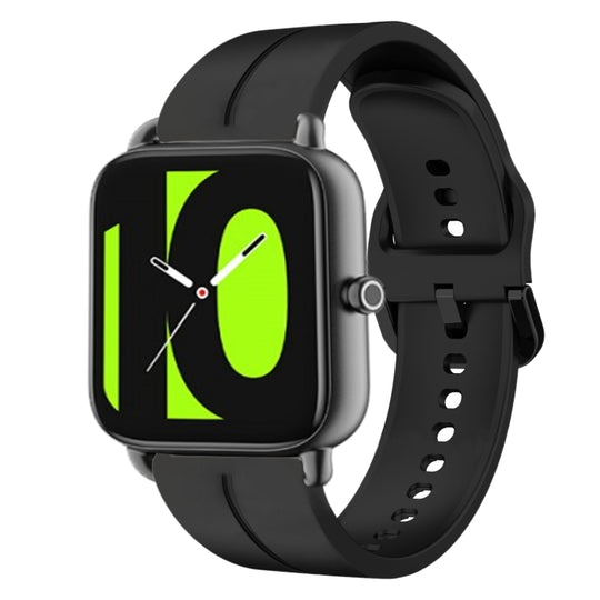 For Xiaomi Haylou RS4 LS12 22mm Loop Silicone Watch Band(Black)