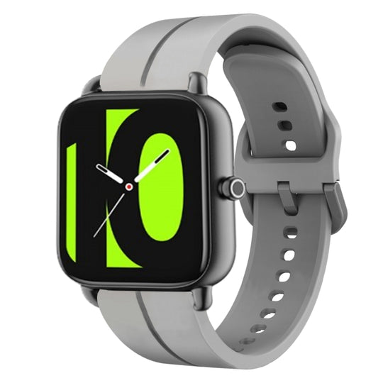 For Xiaomi Haylou RS4 LS12 22mm Loop Silicone Watch Band(Grey)