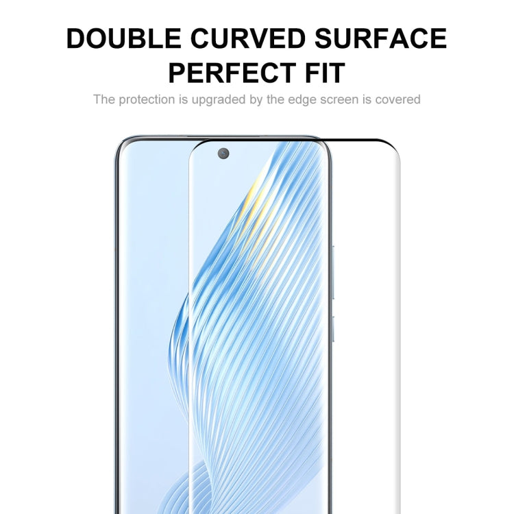 For Honor Magic5 ENKAY 3D Hot Bending Edge Glue Tempered Glass Full Film with Lens Film - Honor Tempered Glass by ENKAY | Online Shopping UK | buy2fix