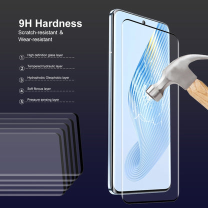 For Honor Magic5 ENKAY 3D Hot Bending Edge Glue Tempered Glass Full Film with Lens Film - Honor Tempered Glass by ENKAY | Online Shopping UK | buy2fix
