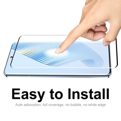 For Honor Magic5 ENKAY 3D Hot Bending Edge Glue Tempered Glass Full Film with Lens Film - Honor Tempered Glass by ENKAY | Online Shopping UK | buy2fix