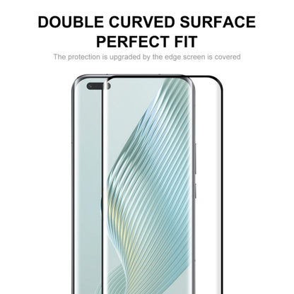 1pc For Honor Magic5 Pro ENKAY 0.26mm 3D Hot Bending Tempered Glass Full Film with Lens Film - Honor Tempered Glass by ENKAY | Online Shopping UK | buy2fix
