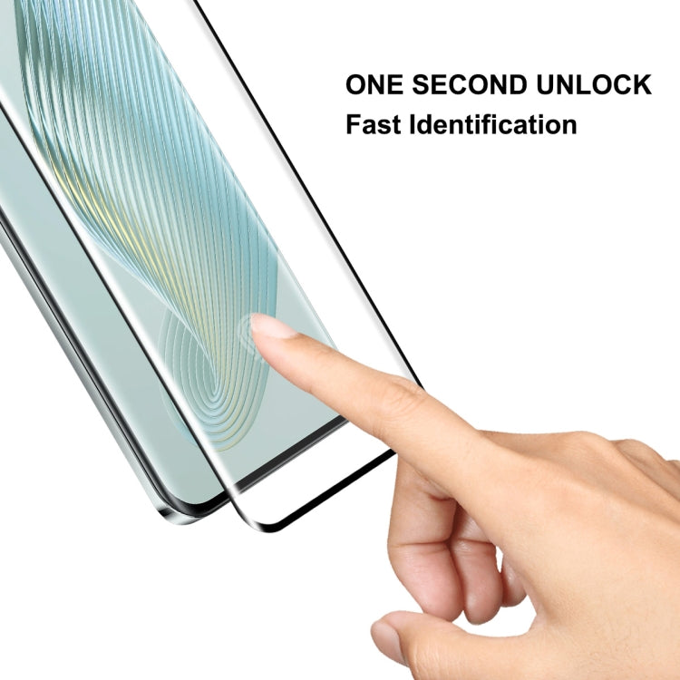 1pc For Honor Magic5 Pro ENKAY 0.26mm 3D Hot Bending Tempered Glass Full Film with Lens Film - Honor Tempered Glass by ENKAY | Online Shopping UK | buy2fix