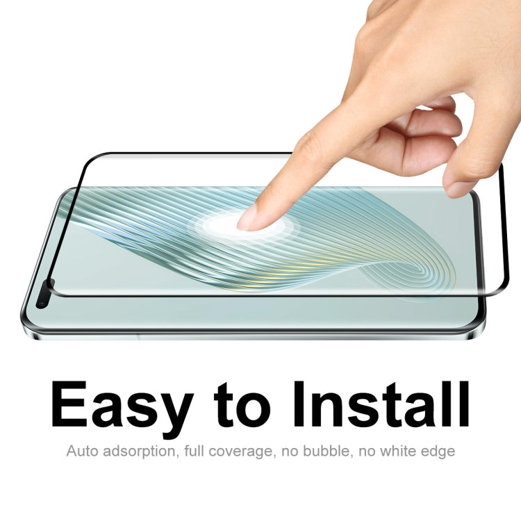 1pc For Honor Magic5 Pro ENKAY 0.26mm 3D Hot Bending Tempered Glass Full Film with Lens Film - Honor Tempered Glass by ENKAY | Online Shopping UK | buy2fix