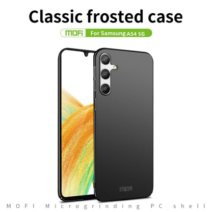 For Samsung Galaxy A54 5G MOFI Frosted PC Ultra-thin Hard Phone Case(Black) - Galaxy Phone Cases by MOFI | Online Shopping UK | buy2fix