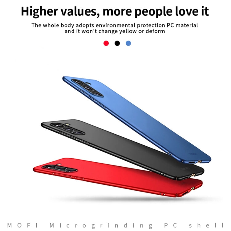 For Samsung Galaxy S24+ 5G MOFI Frosted PC Ultra-thin Hard Phone Case(Blue) - Galaxy S24+ 5G Cases by MOFI | Online Shopping UK | buy2fix