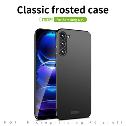 For Samsung Galaxy A35 5G MOFI Frosted PC Ultra-thin Hard Phone Case(Black) - Galaxy Phone Cases by MOFI | Online Shopping UK | buy2fix