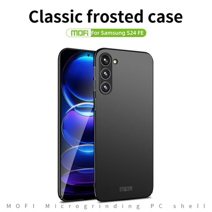 For Samsung Galaxy S24 FE 5G MOFI Frosted PC Ultra-thin Hard Phone Case(Black) - Galaxy S24 FE 5G Cases by MOFI | Online Shopping UK | buy2fix