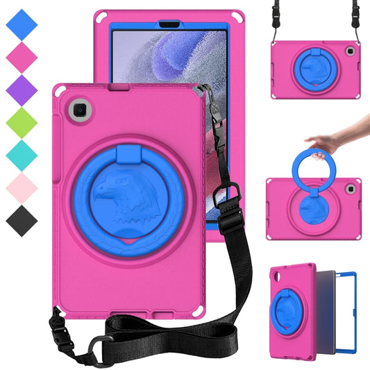 For Samsung Galaxy Tab A7 Lite T220/T225 2020 EVA Hybrid PC Shockproof Tablet Case with Frame(Rose Red) by buy2fix