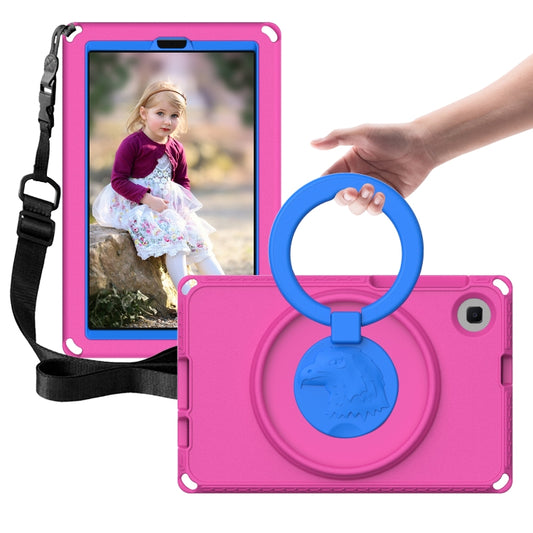 For Samsung Galaxy Tab A7 Lite T220/T225 2020 EVA Hybrid PC Shockproof Tablet Case with Frame(Rose Red) by buy2fix