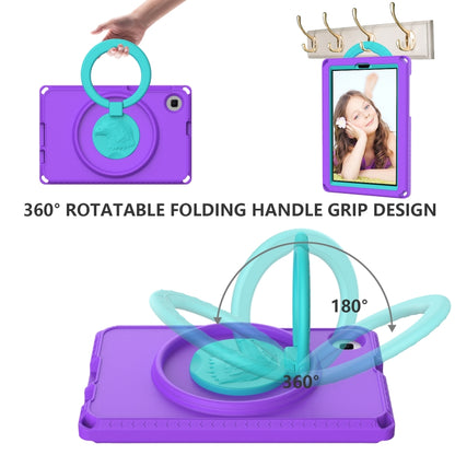 For Samsung Galaxy Tab A7 Lite T220/T225 2020 EVA Hybrid PC Shockproof Tablet Case with Frame(Purple) by buy2fix