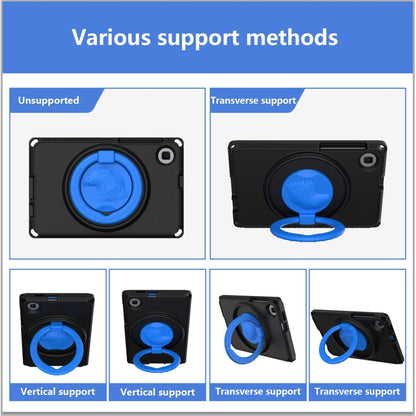 For Samsung Galaxy Tab A 8.0 T290/T295 2019 EVA Hybrid PC Shockproof Tablet Case with Frame(Black) by buy2fix