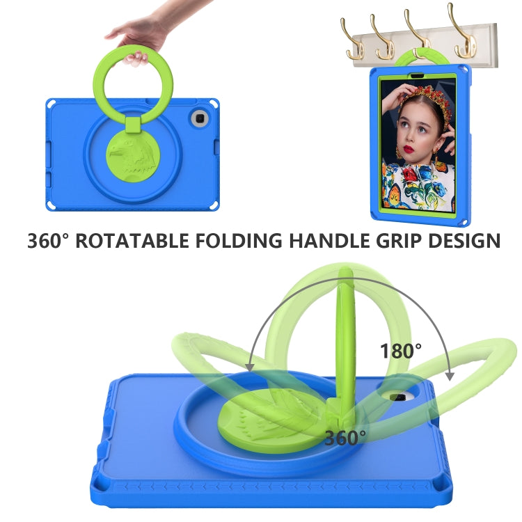 For Samsung Galaxy Tab A 8.0 T290/T295 2019 EVA Hybrid PC Shockproof Tablet Case with Frame(Blue) by buy2fix