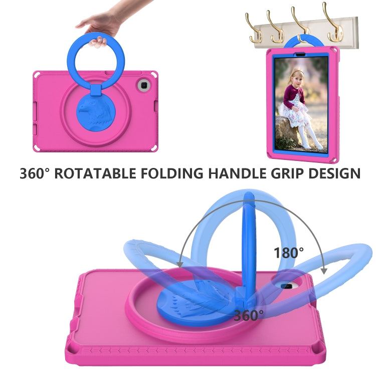 For Samsung Galaxy Tab A 8.0 T290/T295 2019 EVA Hybrid PC Shockproof Tablet Case with Frame(Rose Red) by buy2fix