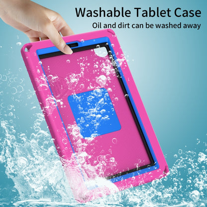 For Samsung Galaxy Tab A 8.0 T290/T295 2019 EVA Hybrid PC Shockproof Tablet Case with Frame(Rose Red) by buy2fix