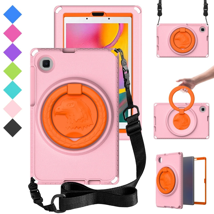 For Samsung Galaxy Tab A 8.0 T290/T295 2019 EVA Hybrid PC Shockproof Tablet Case with Frame(Pink) by buy2fix