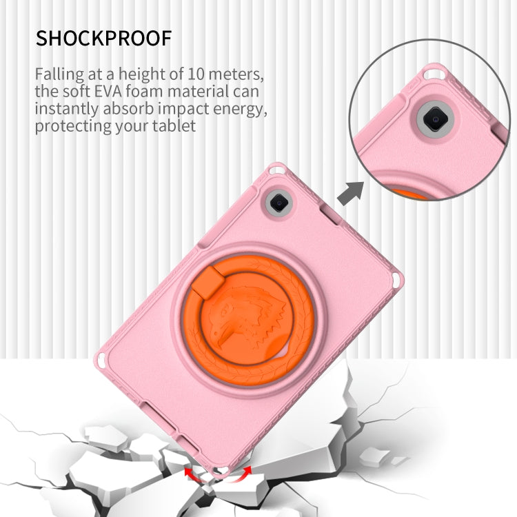 For Samsung Galaxy Tab A 8.0 T290/T295 2019 EVA Hybrid PC Shockproof Tablet Case with Frame(Pink) by buy2fix