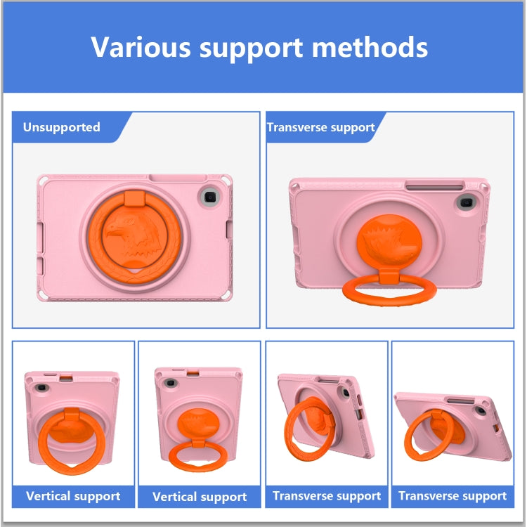 For Samsung Galaxy Tab A 8.0 T290/T295 2019 EVA Hybrid PC Shockproof Tablet Case with Frame(Pink) by buy2fix