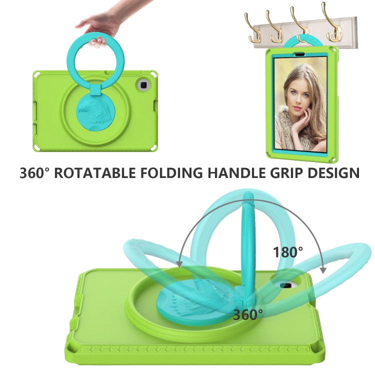 For Samsung Galaxy Tab A 8.0 T290/T295 2019 EVA Hybrid PC Shockproof Tablet Case with Frame(Grass Green) by buy2fix