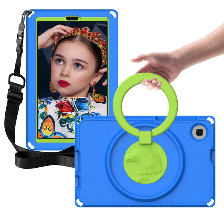 For Samsung Galaxy Tab A11 / A9 EVA Hybrid PC Shockproof Tablet Case with Frame(Blue) by buy2fix