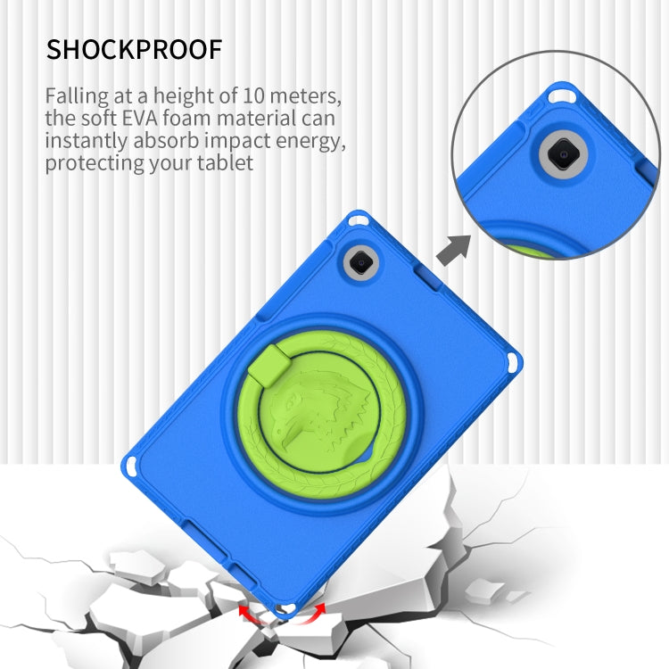 For Samsung Galaxy Tab A11 / A9 EVA Hybrid PC Shockproof Tablet Case with Frame(Blue) by buy2fix