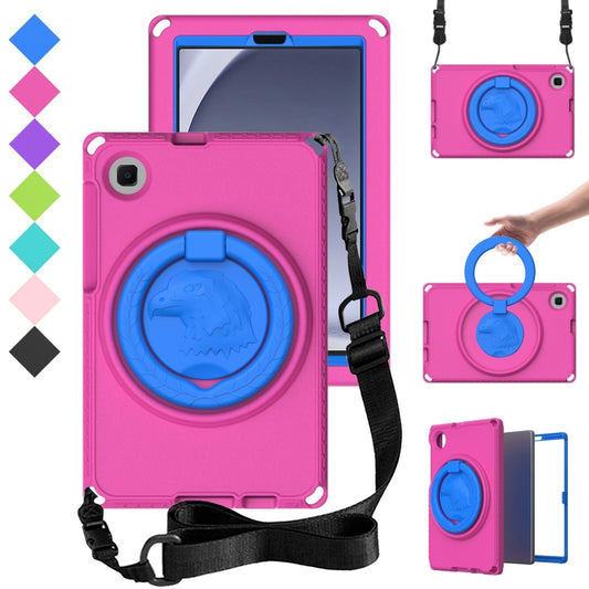 For Samsung Galaxy Tab A11 / A9 EVA Hybrid PC Shockproof Tablet Case with Frame(Rose Red) by buy2fix