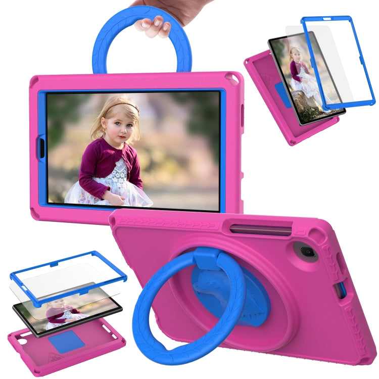 For Samsung Galaxy Tab A11 / A9 EVA Hybrid PC Shockproof Tablet Case with Frame(Rose Red) by buy2fix