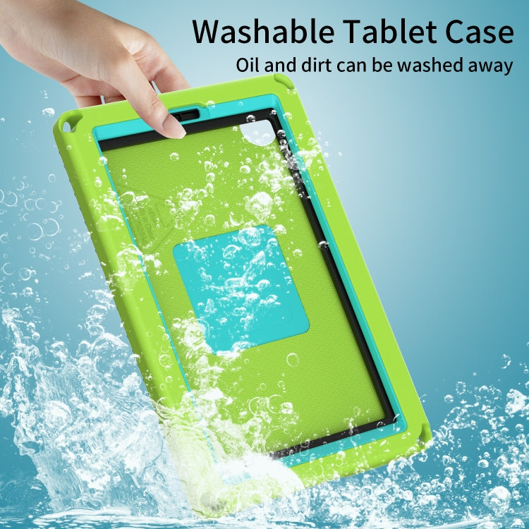 For Samsung Galaxy Tab A11 / A9 EVA Hybrid PC Shockproof Tablet Case with Frame(Grass Green) by buy2fix