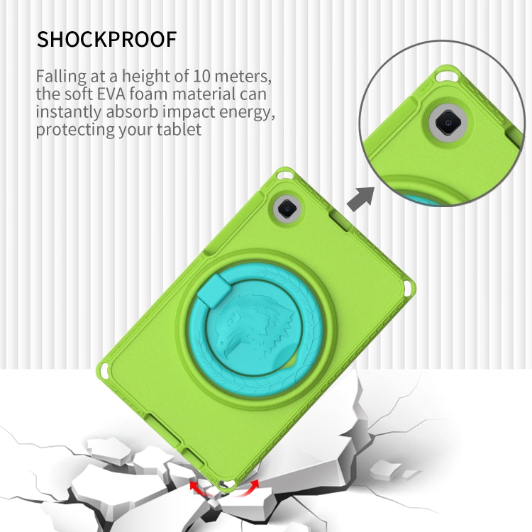 For Samsung Galaxy Tab A11 / A9 EVA Hybrid PC Shockproof Tablet Case with Frame(Grass Green) by buy2fix