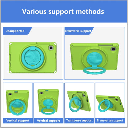 For Samsung Galaxy Tab A11 / A9 EVA Hybrid PC Shockproof Tablet Case with Frame(Grass Green) by buy2fix