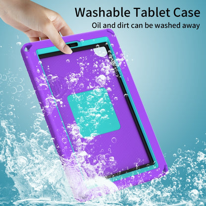 For Samsung Galaxy Tab A11 / A9 EVA Hybrid PC Shockproof Tablet Case with Frame(Purple) by buy2fix