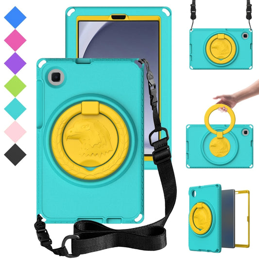 For Samsung Galaxy Tab A11 / A9 EVA Hybrid PC Shockproof Tablet Case with Frame(Glacial Green) by buy2fix