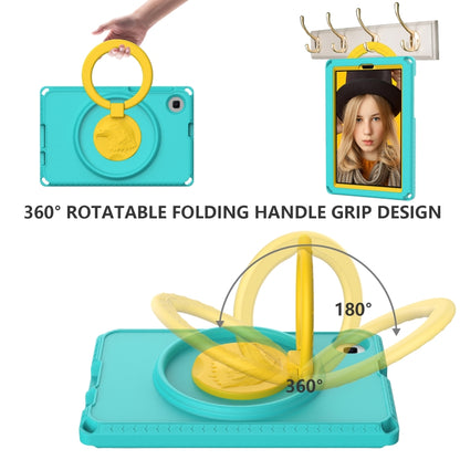 For Samsung Galaxy Tab A11 / A9 EVA Hybrid PC Shockproof Tablet Case with Frame(Glacial Green) by buy2fix