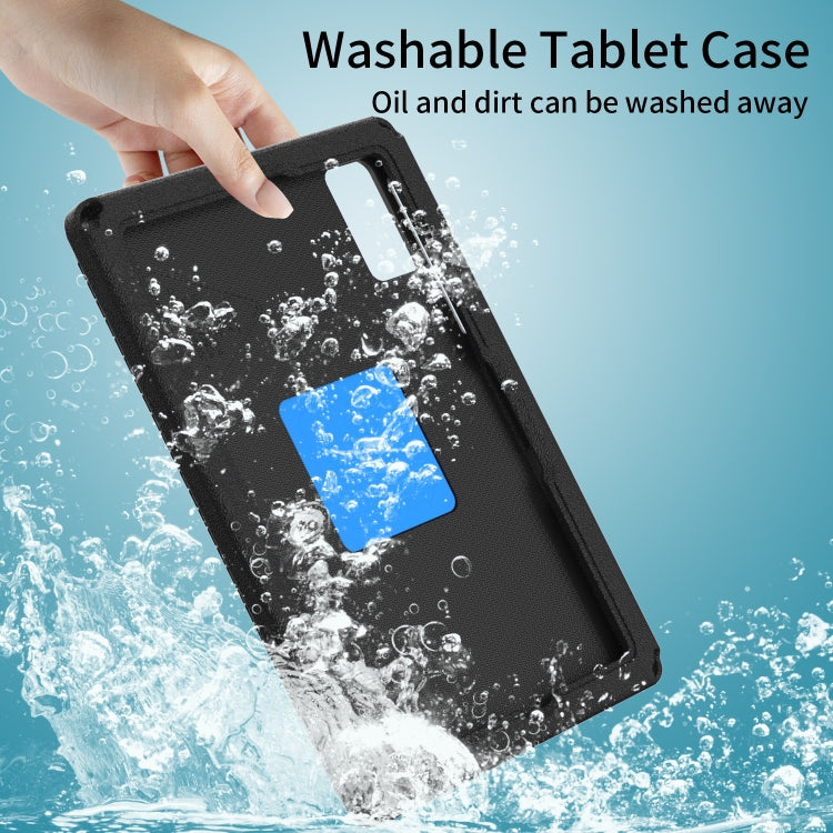 For Samsung Galaxy Tab A11+ / A9+ EVA Hybrid PC Shockproof Tablet Case with Frame(Black) by buy2fix