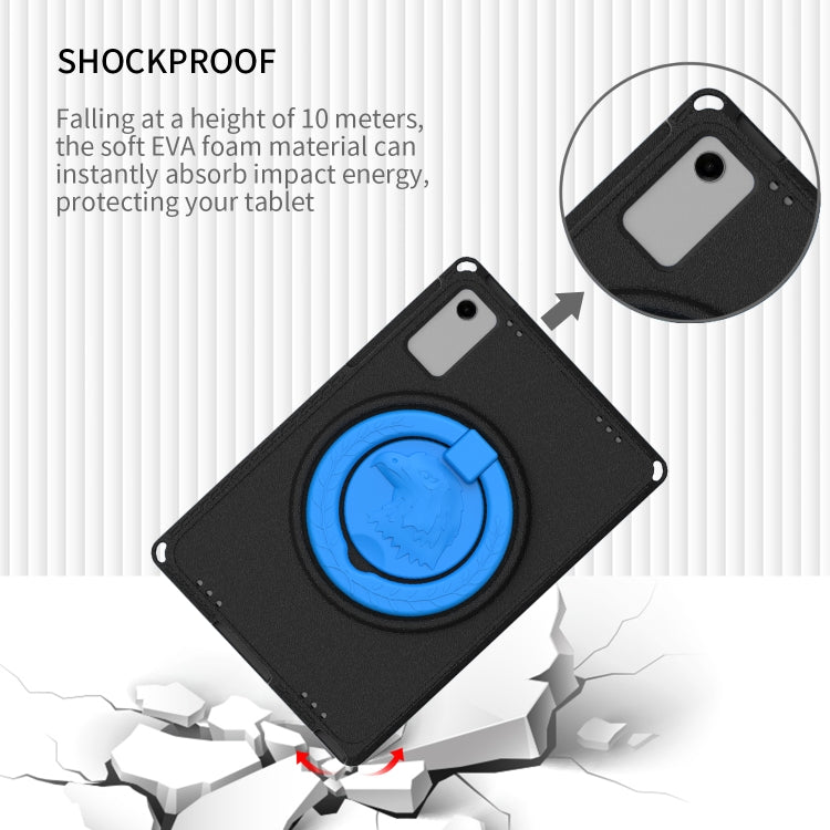 For Samsung Galaxy Tab A11+ / A9+ EVA Hybrid PC Shockproof Tablet Case with Frame(Black) by buy2fix