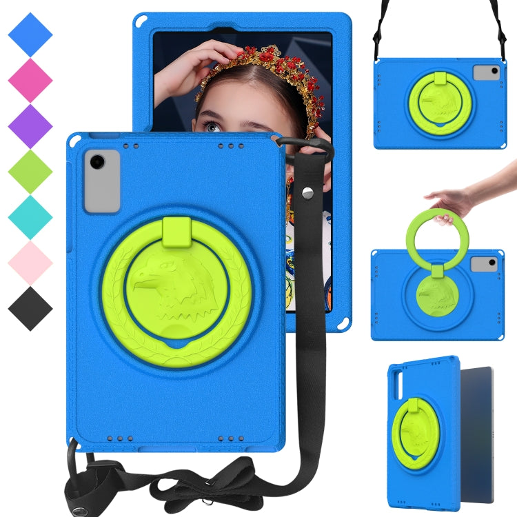 For Samsung Galaxy Tab A11+ / A9+ EVA Hybrid PC Shockproof Tablet Case with Frame(Blue) by buy2fix