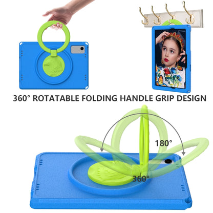 For Samsung Galaxy Tab A11+ / A9+ EVA Hybrid PC Shockproof Tablet Case with Frame(Blue) by buy2fix