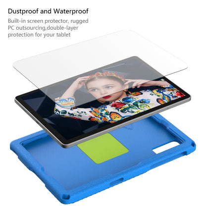 For Samsung Galaxy Tab A11+ / A9+ EVA Hybrid PC Shockproof Tablet Case with Frame(Blue) by buy2fix