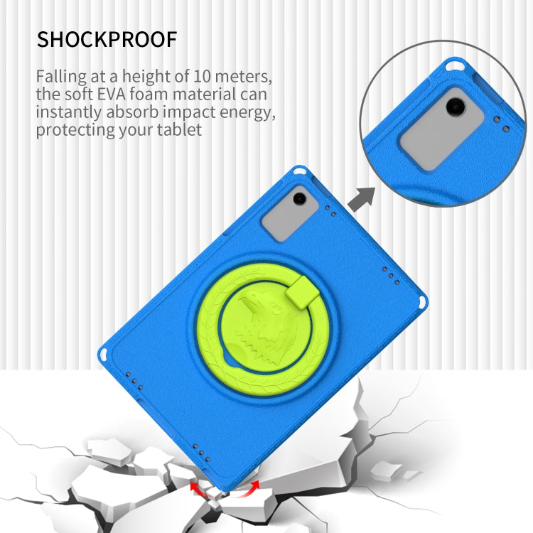 For Samsung Galaxy Tab A11+ / A9+ EVA Hybrid PC Shockproof Tablet Case with Frame(Blue) by buy2fix