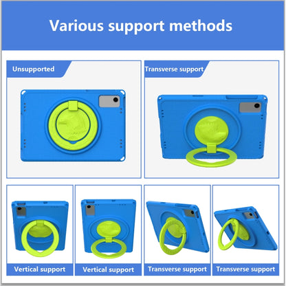 For Samsung Galaxy Tab A11+ / A9+ EVA Hybrid PC Shockproof Tablet Case with Frame(Blue) by buy2fix