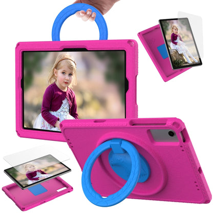 For Samsung Galaxy Tab A11+ / A9+ EVA Hybrid PC Shockproof Tablet Case with Frame(Rose Red) by buy2fix